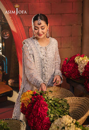 Chamkeeli by Asim Jofa Embroidered Chiffon Unstitched 3Pc Suit AJKK-06