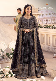 Shehnai by Asim Jofa Embroidered Chiffon Unstitched 3Pc Suit AJSH-01