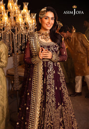 Shehnai by Asim Jofa Embroidered Chiffon Unstitched 3Pc Suit AJSH-02