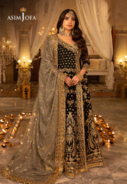 Shehnai by Asim Jofa Embroidered Chiffon Unstitched 3Pc Suit AJSH-08