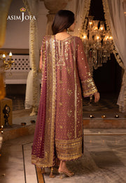Shehnai by Asim Jofa Embroidered Chiffon Unstitched 3Pc Suit AJSH-17