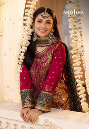 Shehnai by Asim Jofa Embroidered Raw Silk Unstitched 3Pc Suit AJSH-19