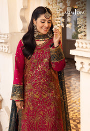 Shehnai by Asim Jofa Embroidered Raw Silk Unstitched 3Pc Suit AJSH-19