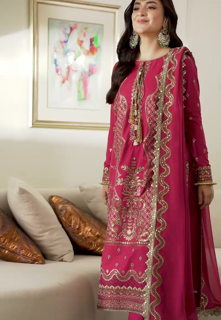 Asim Jofa Noorie Maahru Merub Unstitched Embroidered 3Pc Suit AJSM-28