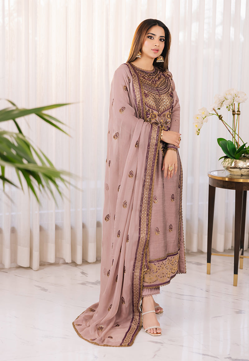 Asim Jofa Noorie Maahru Merub Unstitched Embroidered 3Pc Suit AJSM-32