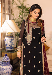 Asim Jofa Noorie Maahru Merub Unstitched Embroidered 3Pc Suit AJSM-37