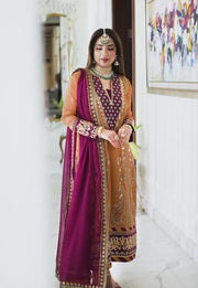 Asim Jofa Noorie Maahru Merub Unstitched Embroidered 3Pc Suit AJSM-38