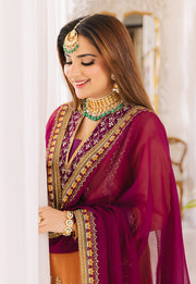 Asim Jofa Noorie Maahru Merub Unstitched Embroidered 3Pc Suit AJSM-38