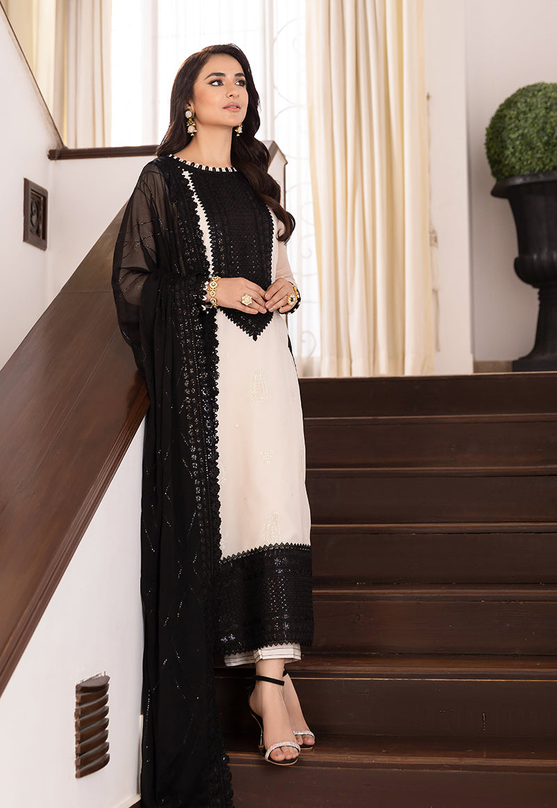 Asim Jofa Noorie Maahru Merub Unstitched Embroidered 3Pc Suit AJSM-39