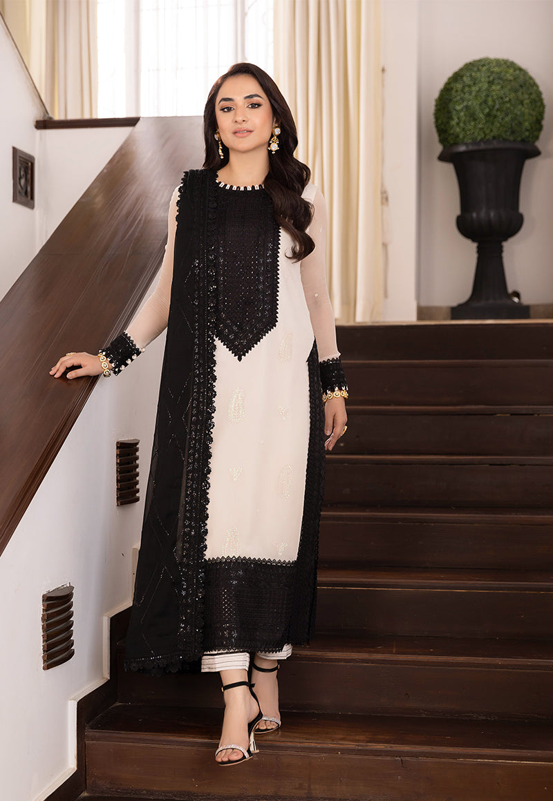 Asim Jofa Noorie Maahru Merub Unstitched Embroidered 3Pc Suit AJSM-39