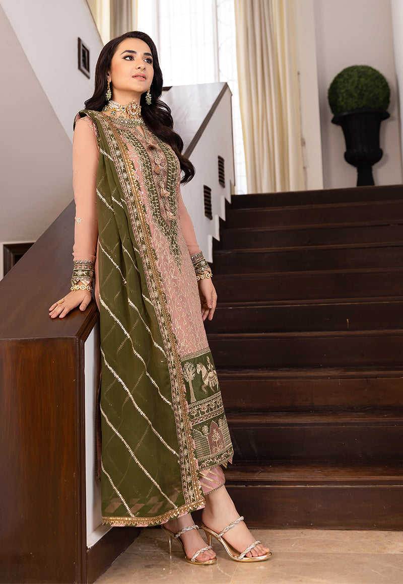 Asim Jofa Noorie Maahru Merub Unstitched Embroidered 3Pc Suit AJSM-40