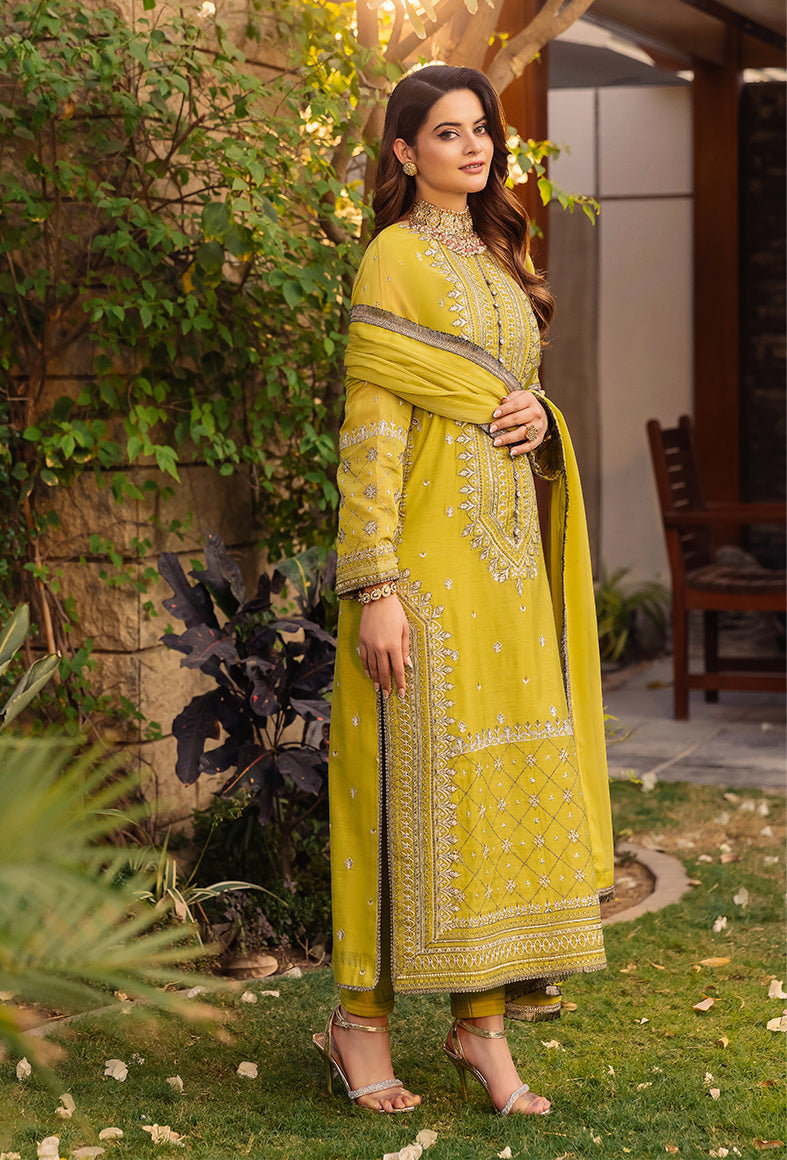 Asim Jofa Noorie Maahru Merub Unstitched Embroidered 3Pc Suit AJSM-41
