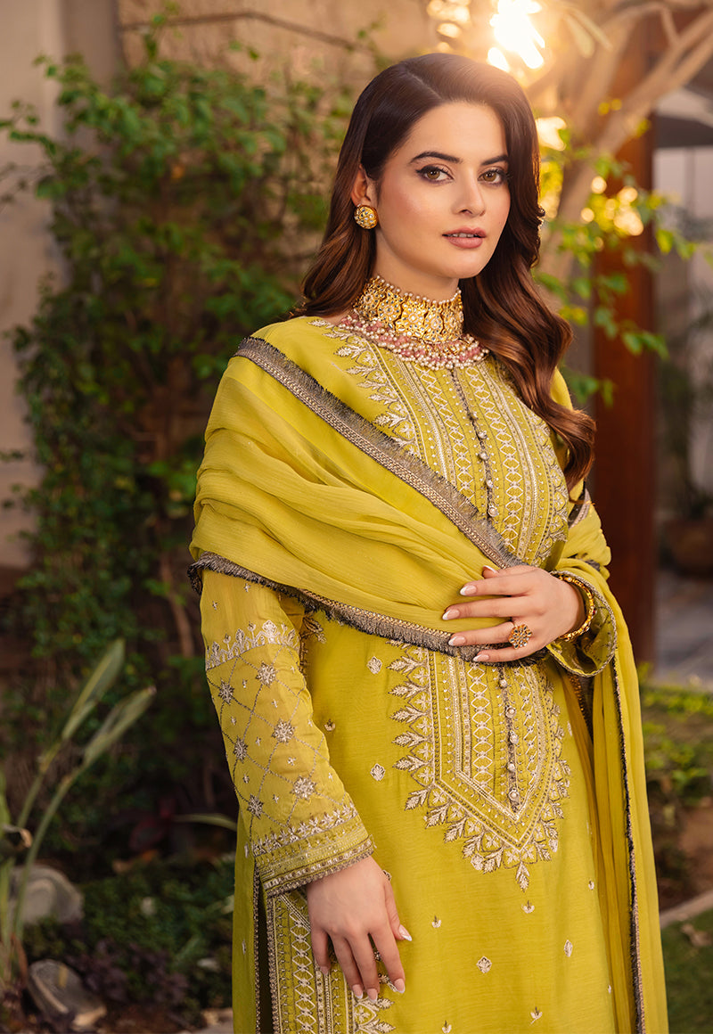 Asim Jofa Noorie Maahru Merub Unstitched Embroidered 3Pc Suit AJSM-41