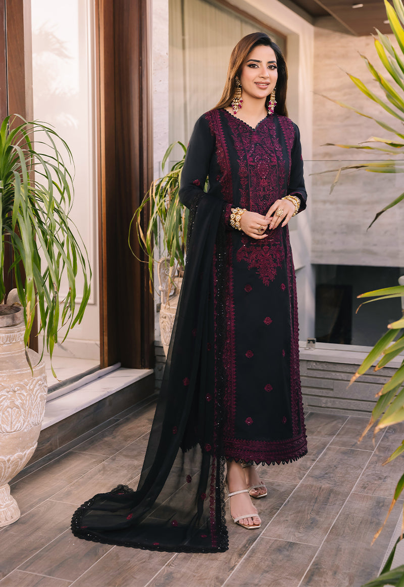 Asim Jofa Noorie Maahru Merub Unstitched Embroidered 3Pc Suit AJSM-48