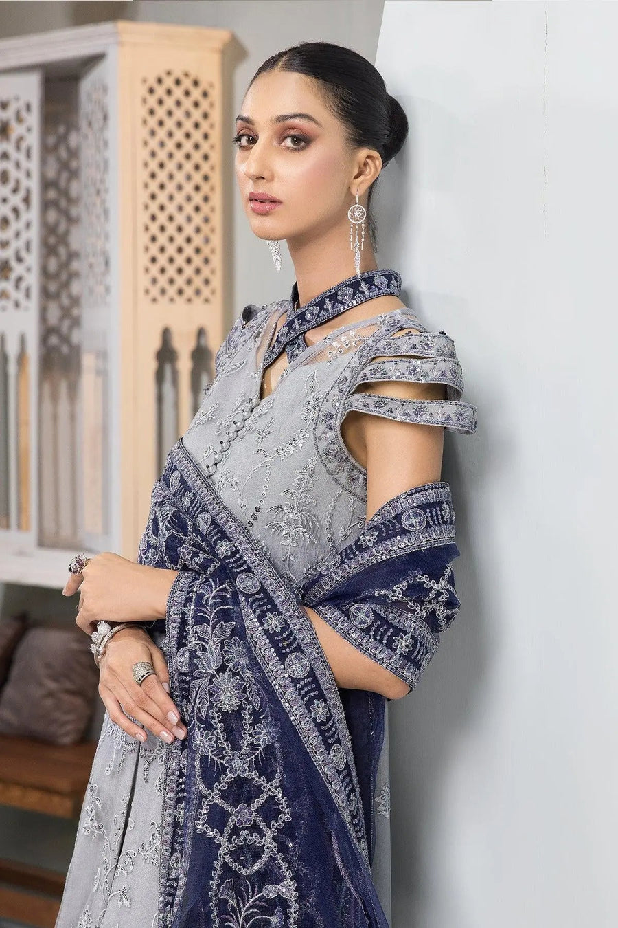 Alizeh Fashion Vasl-e-Meeras Unstitched Formal 3Pc Suit - 03 Aks