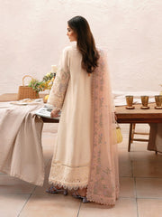 Afrozeh Cascade Embroidered Luxury Lawn Unstitched 3Pc Suit - Luna