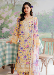 Afrozeh The Floral Charm Embroidered Lawn Unstitched 3Pc Suit AL-24-V1-01
