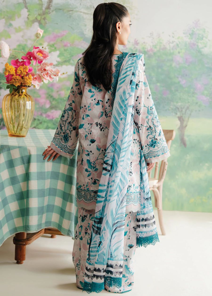 Afrozeh The Floral Charm Embroidered Lawn Unstitched 3Pc Suit AL-24-V1-05