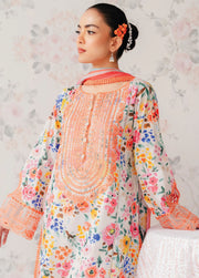 Afrozeh The Floral Charm Embroidered Lawn Unstitched 3Pc Suit AL-24-V1-06