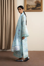 Ayzel The Bare Minimu Embroidered Lawn Unstitched 3Pc Suit AL-25-V8-02 BELLEFROST