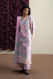 Ayzel The Bare Minimu Embroidered Lawn Unstitched 3Pc Suit AL-25-V8-12 SKYFLORA