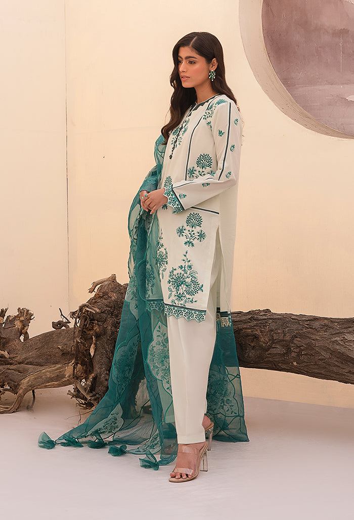 Arzu by Humdum Embroidered Luxury Lawn Unstitched 3Pc Suit AL-03