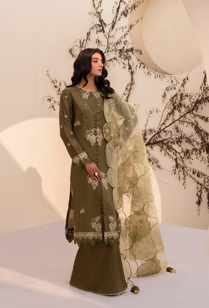 Arzu by Humdum Embroidered Luxury Lawn Unstitched 3Pc Suit AL-04