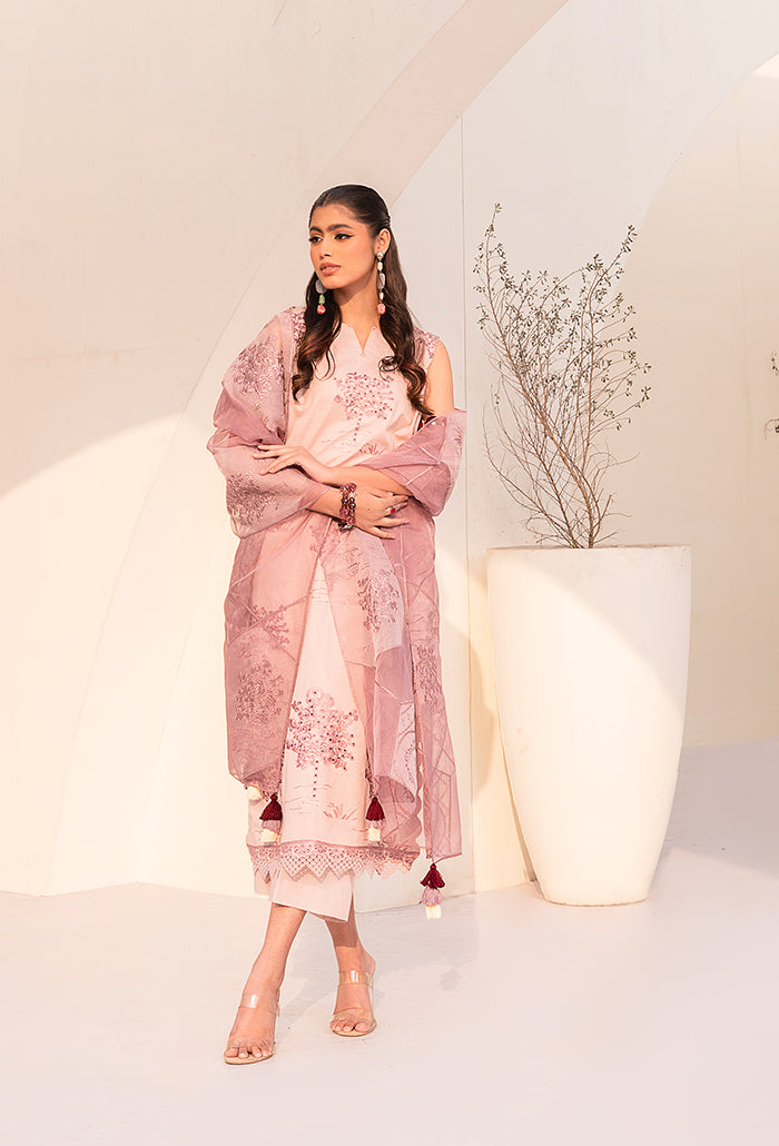Arzu by Humdum Embroidered Luxury Lawn Unstitched 3Pc Suit AL-06