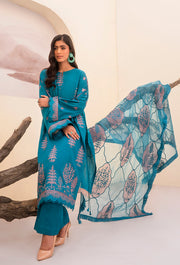 Arzu by Humdum Embroidered Luxury Lawn Unstitched 3Pc Suit AL-07