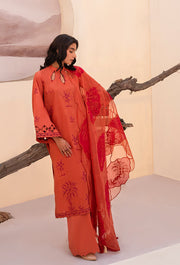 Arzu by Humdum Embroidered Luxury Lawn Unstitched 3Pc Suit AL-08