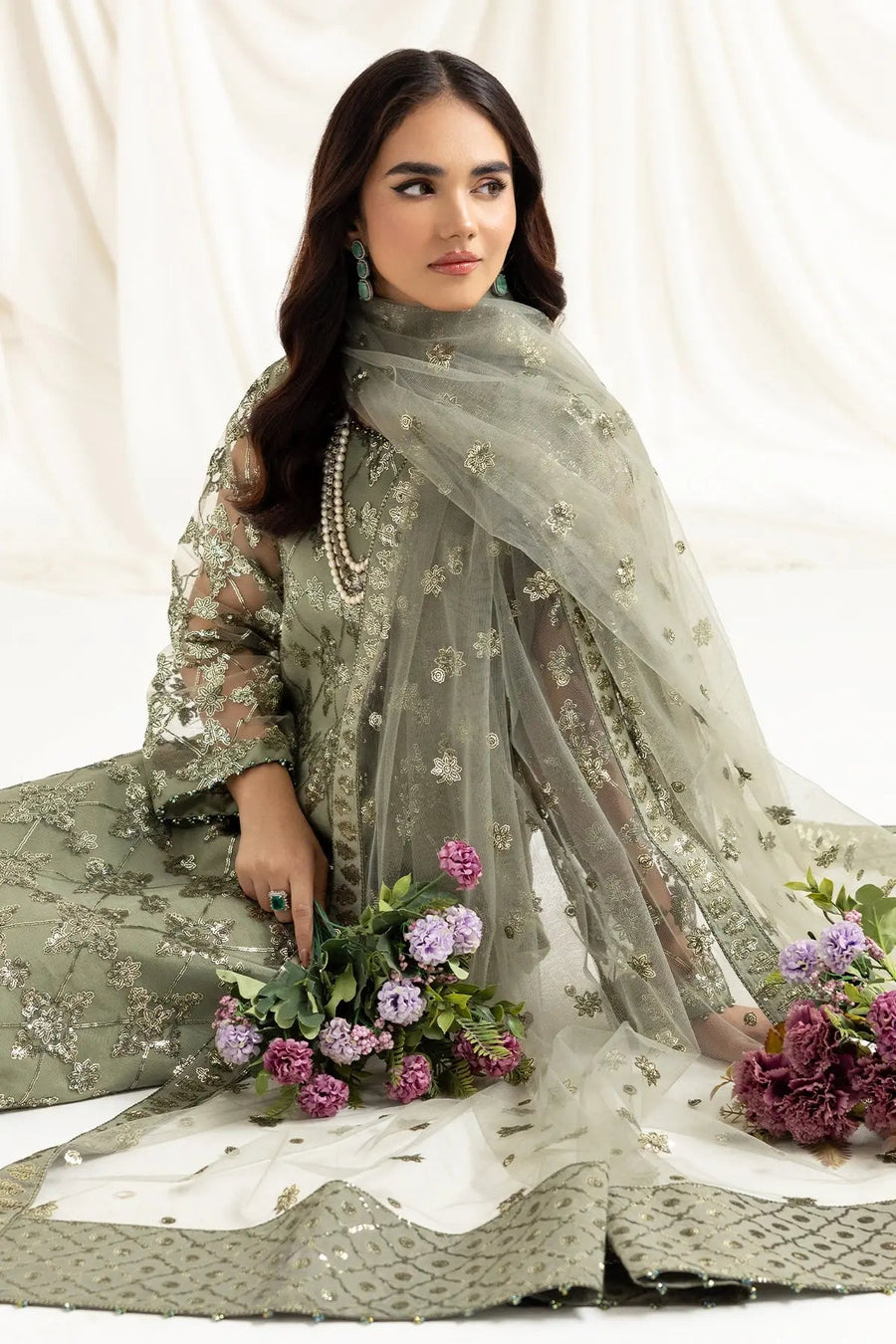 AF-DUA-3016-Alara Pistachio Embroidered Chiffon