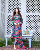 Feathers Premium Printed Lawn Unstitched 3Pc Suit ALBINO-FT128