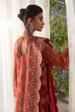 Afrozeh La Fuchsia Embroidered Organza Unstitched 3Pc Suit ALF-10 Sierra