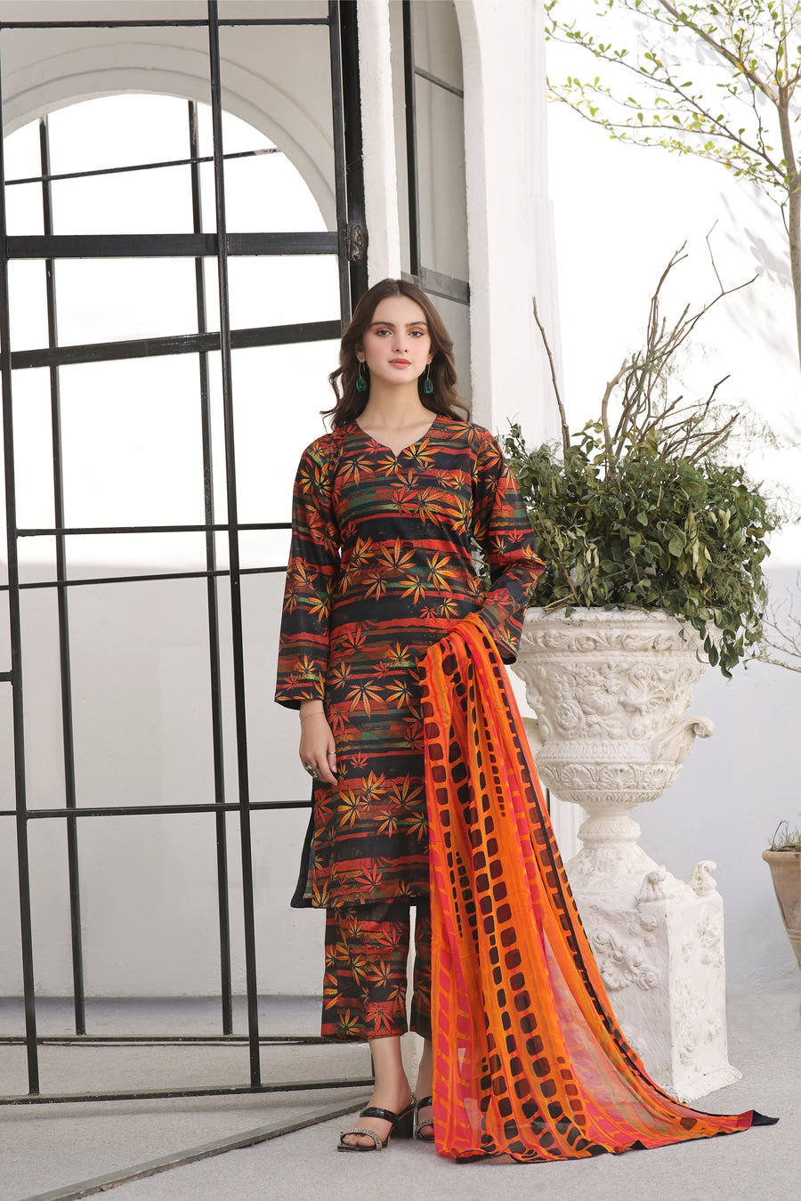 Feathers Premium Printed Lawn Unstitched 3Pc Suit ALLEN-FT349
