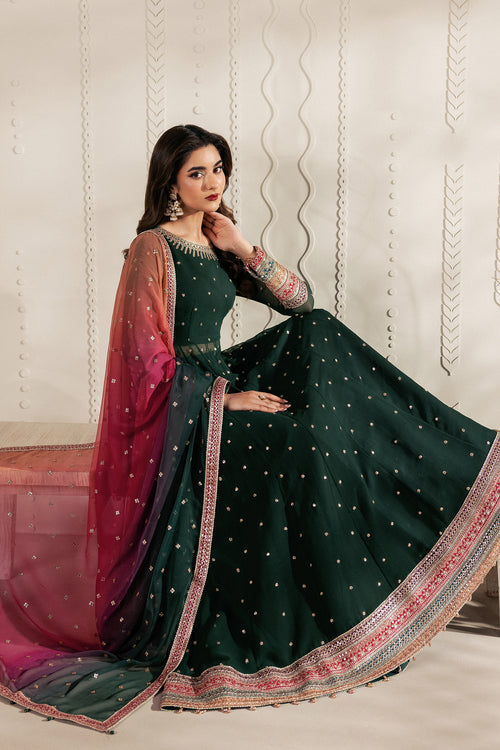 Zarif Bayaan Embroidered Luxury Chiffon Unstitched 3Pc Suit - ALVA