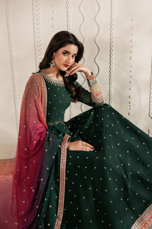 Zarif Bayaan Embroidered Luxury Chiffon Unstitched 3Pc Suit - ALVA