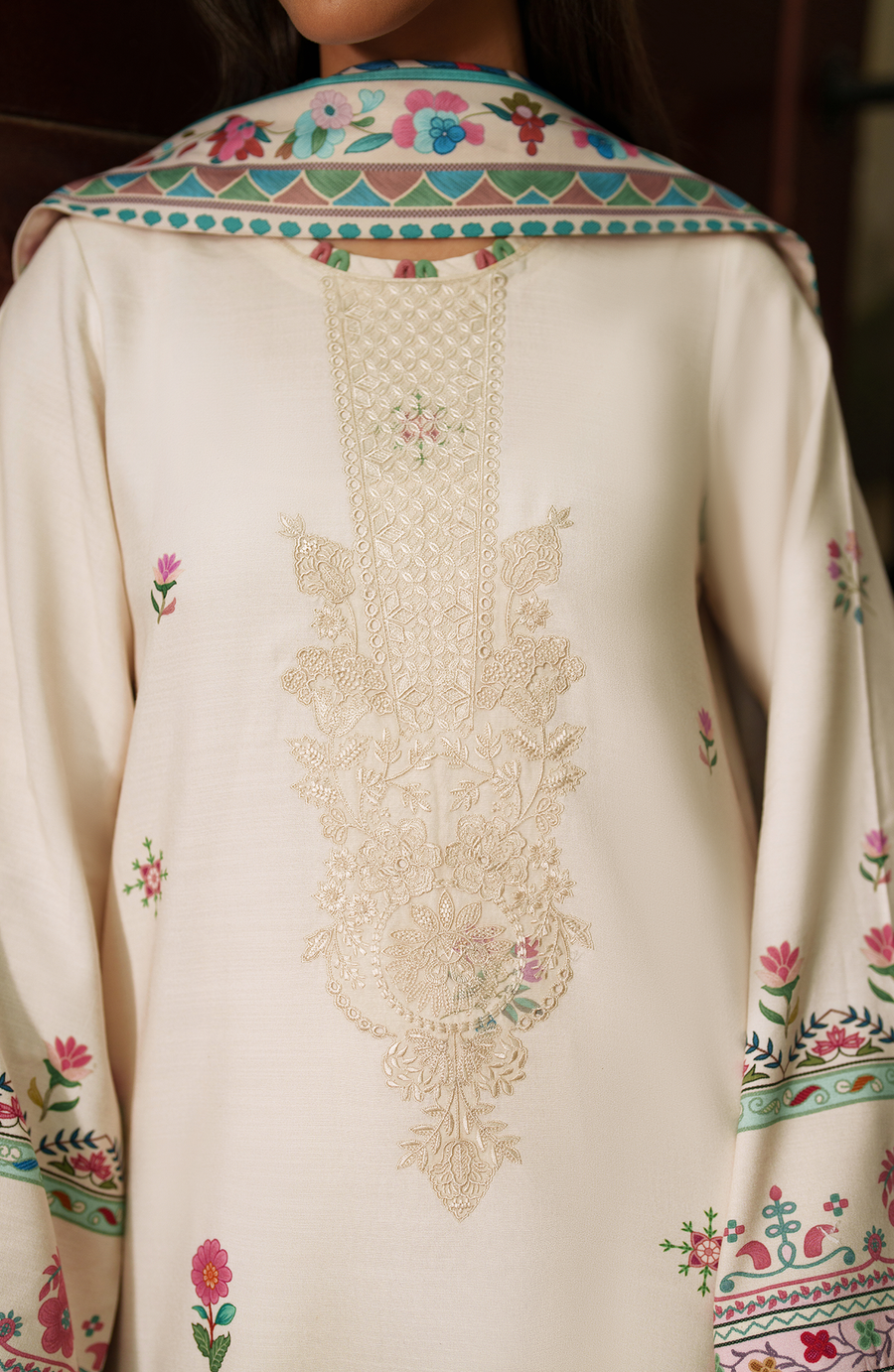 Bellini by Seran Embroidered Viscose Unstitched 3Pc Suit D-09 ALYUNE