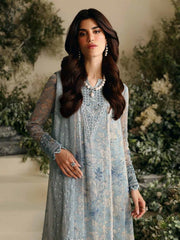 Nureh Amaya Embroidered Luxury Chiffon Unstitched 3Pc Suit AM-01