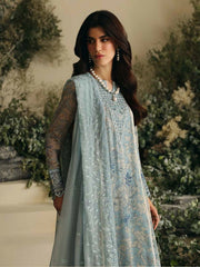 Nureh Amaya Embroidered Luxury Chiffon Unstitched 3Pc Suit AM-01