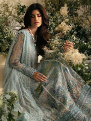 Nureh Amaya Embroidered Luxury Chiffon Unstitched 3Pc Suit AM-01