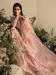 Nureh Amaya Embroidered Luxury Chiffon Unstitched 3Pc Suit AM-03
