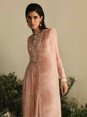 Nureh Amaya Embroidered Luxury Chiffon Unstitched 3Pc Suit AM-03