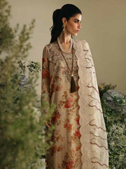 Nureh Amaya Embroidered Luxury Chiffon Unstitched 3Pc Suit AM-06
