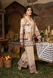A La Mode by Humdum Unstitched Printed Lawn 2 Piece Suit AM-08