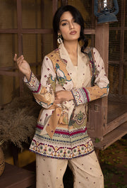 A La Mode by Humdum Unstitched Printed Lawn 2 Piece Suit AM-08