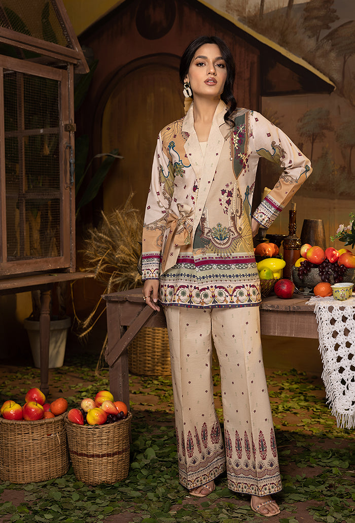 A La Mode by Humdum Unstitched Printed Lawn 2 Piece Suit AM-08