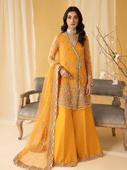 Nuriyaa Mystic Luxury Formal Unstitched 3 Piece Suit - AMBER