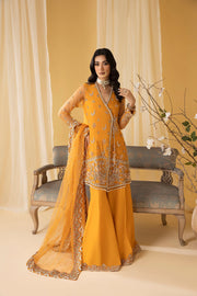 Nuriyaa Mystic Luxury Formal Unstitched 3 Piece Suit - AMBER