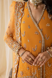 Nuriyaa Mystic Luxury Formal Unstitched 3 Piece Suit - AMBER