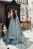 Alif by AJR Couture Embroidered Organza Unstitched 3Pc Suit - AMBROSIA